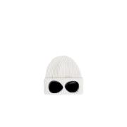 Zachte Merinowollen Beanie C.p. Company , White , Heren