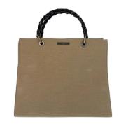 Pre-owned Canvas gucci-bags Gucci Vintage , Beige , Dames