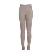 Taupe Suede Leren Leggings Dl04 88 Isabel Benenato , Beige , Dames