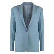 Elegante Wollen Jas Calvin Klein , Blue , Dames