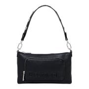 Stijlvolle Portemonnee met Ritssluiting Desigual , Black , Dames