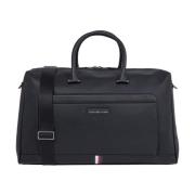 Zwarte Weekend Business Duffle Tas Tommy Hilfiger , Black , Heren