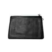 Pre-owned Leather clutches Jimmy Choo Pre-owned , Black , Dames