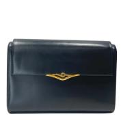 Pre-owned Leather clutches Cartier Vintage , Blue , Dames