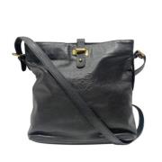 Pre-owned Leather shoulder-bags Loewe Pre-owned , Black , Dames