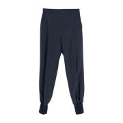 Wollen Flanellen Jogger Broek Stella McCartney , Blue , Dames