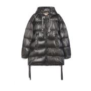 Gewatteerde donsjas met capuchon Max Mara , Black , Dames