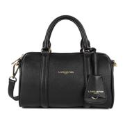 Ritssluiting Schoudertas Milano Ana Zwart Lancaster , Black , Unisex