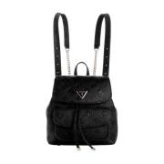 Omkeerbare Zwarte Crossbody Tas Deesa Logo Guess , Black , Dames