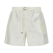 Shorts met zijdeafwerking Jil Sander , Beige , Dames