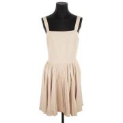 Pre-owned Fabric dresses Versace Pre-owned , Beige , Dames