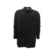 Zwarte Shirt Uma24113Ca HB Stijl John Richmond , Black , Heren