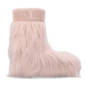 Faux-Fur Mid Laarzen Roze Moon Boot , Pink , Dames