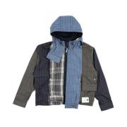 Zwarte Shirt Parka met Docking Stijl Mihara Yasuhiro , Multicolor , He...