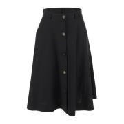 Zwarte Rok Stijlvolle Mode Moschino , Black , Dames