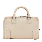 Pre-owned Leather handbags Loewe Pre-owned , Beige , Dames