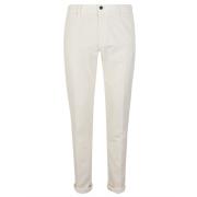 Fluwelen ribbroek Incotex , White , Heren