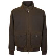 Gewaxte Jas Diep Mos Eco Bont Baracuta , Green , Heren