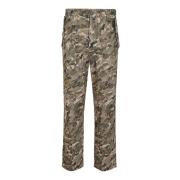 Camouflage Canvas Broek met Rits Zadig & Voltaire , Multicolor , Dames