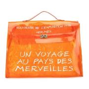 Pre-owned Plastic handbags Hermès Vintage , Orange , Dames