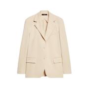 Milano Jersey Jas Max Mara Weekend , Beige , Dames