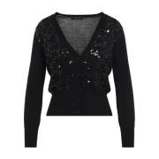 Stijlvolle Nero Cardigan Fabiana Filippi , Black , Dames