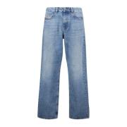 Lichtblauwe 2001 D-Macro Jeans Diesel , Blue , Heren