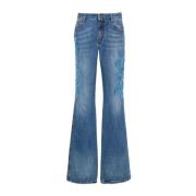 Katoenen Casual Broek Ermanno Scervino , Blue , Dames