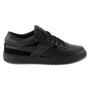 Zwarte Leren Sneakers Lente-Zomer 2025 Givenchy , Black , Heren