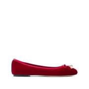 Robijnrode Ballet Platte Schoenen Jimmy Choo , Red , Dames