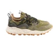 Groene Sneakers voor Buitensport Flower Mountain , Green , Dames