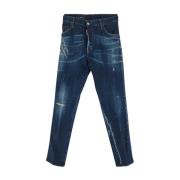 Heren Denim Mode Dsquared2 , Blue , Heren