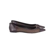 Pre-owned Leather flats Michael Kors Pre-owned , Black , Dames