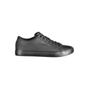 Zwarte Polyester Sneaker Tommy Hilfiger , Black , Heren