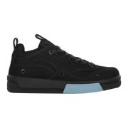 Lage Sneakers met Contrasterende Inzetstukken Oamc , Black , Heren