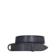 Blauwe Nubuck Leren Riem Sluiting Orciani , Blue , Heren