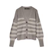 V-hals Manchetvest Moon Rock/Zilveren Voering/Berk Vero Moda , Gray , ...