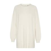 Puff Sleeve Knit Sweater Gestuz , White , Dames