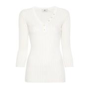 Gebreide Trui Elisabetta Franchi , White , Dames