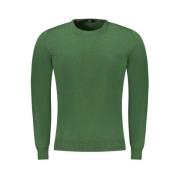 Groene Polyester Pullover Cavalli Class , Green , Heren