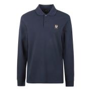 Katoenen Polo Shirt Donker Ink Belstaff , Blue , Heren