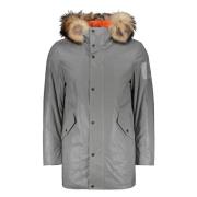 Reflecterende parka met berenbont Paul & Shark , Gray , Heren