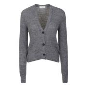 Alpaca Grijs Geknoopt Vest Zanone , Gray , Dames