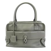 Pre-owned Leather handbags Loewe Pre-owned , Gray , Dames