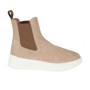 Beige Suède Instap Sneakers Hogan , Brown , Dames