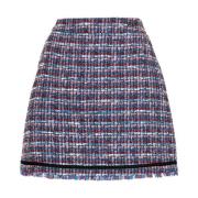 Bouclé Mini ROK Karl Lagerfeld , Multicolor , Dames