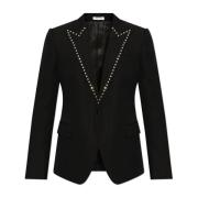 Wollen blazer Alexander McQueen , Black , Heren