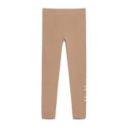 Bruine Leggings Zachte Stretch Technische Stof Max Mara , Brown , Dame...