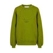 Crew-neck sweatshirt van technisch katoen Iceberg , Green , Dames