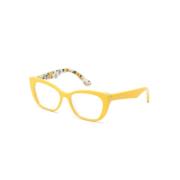 Gele Optisch Frame Stijlvol en veelzijdig Dolce & Gabbana , Yellow , U...